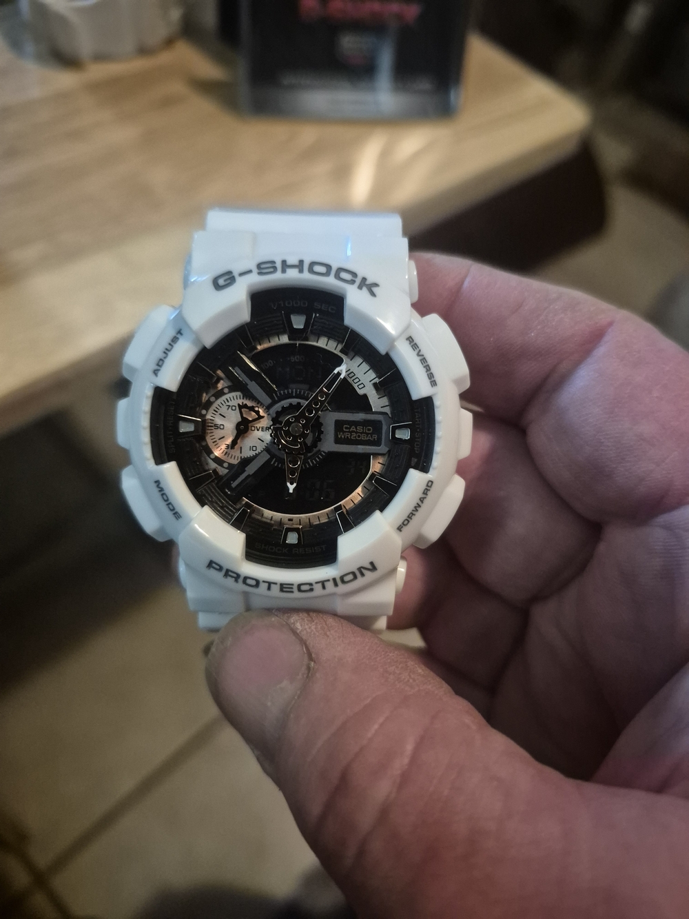 G-SHOCK White Resin Sport Watch